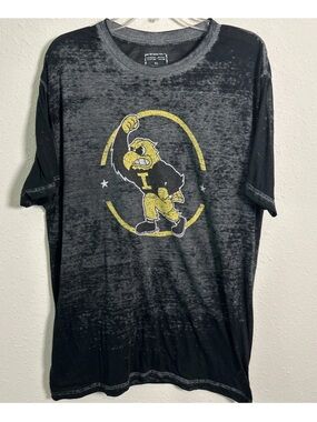GAMEDAY COUTURE x SOCIAL HOUSE IOWA HAWKEYES Women’s XL Semi Sheer T-Shirt Gray